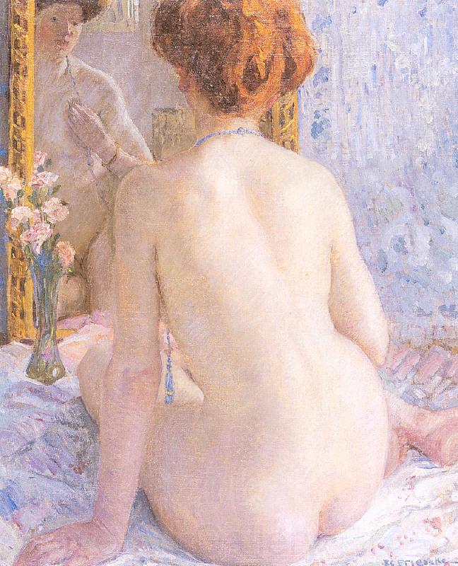 Frieseke, Frederick Carl Reflections Norge oil painting art